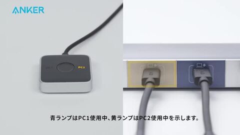 楽天市場】Anker KVM Switch (Dual 4K, For Dual ノートPC) 9-in