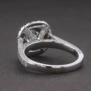 楽天市場】ダイヤモンド リング 1.076ct D FL クッションカット