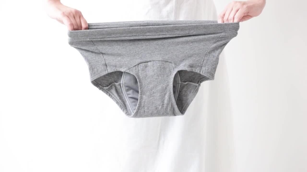 [FemLily] 吸水ショーツ サニタリーショーツ 生理用ショーツ 吸水サニタリーショーツ （100ml吸水オーガニックコットン/ 夜用オーガニックコットン吸水ショーツ／サニタリーショーツ KAANE（カーネ）