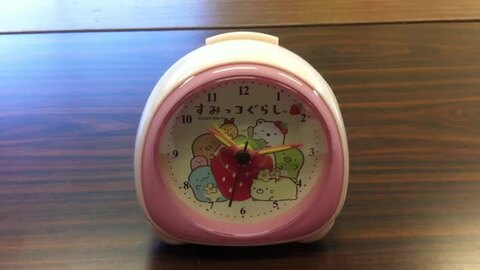 白雪姫 7人の小人 ディズニー 目覚まし時計 アラーム 赤 卓上 時計 オンラインストア最