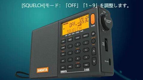 楽天市場】【楽天ランキング1位入賞】D-808 SSB BCLラジオ FM AM 短波