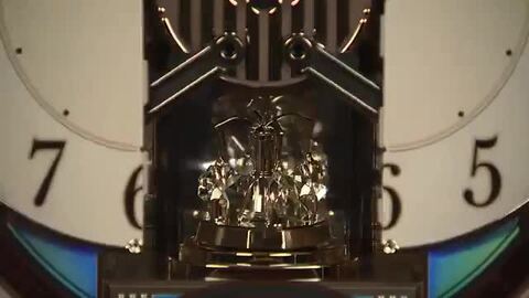 楽天市場】からくり時計 スモールワールドアルディ 電波時計 48