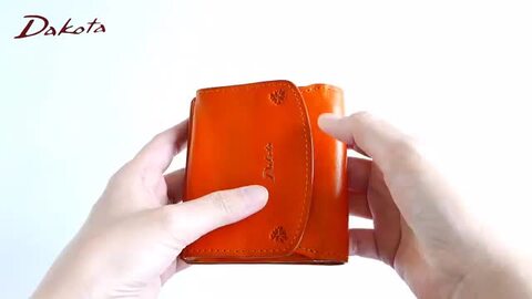 【新品】Dakota ダコタ 財布バンビーナ 小銭入れ付き二つ折り財布 オレンジ Dakota ダコタ 財布 二つ折り財布 ミニ財布 レディース ブランド