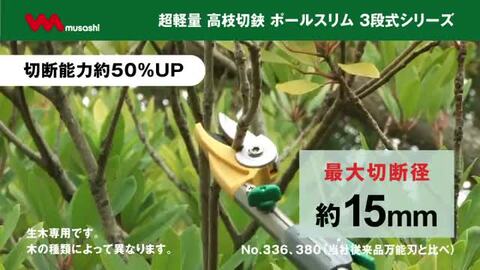 楽天市場】ポールスリム3段式 アンビル刃 ノコギリ付 No.336 RCP 園芸