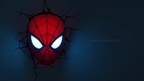 【楽天市場】Spider Man Mask 3D Deco Light スパイダーマン 3D