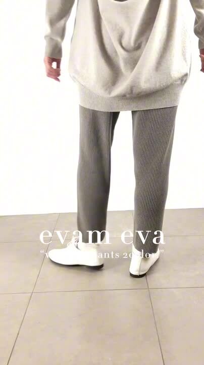 新品未使用✳︎evam eva＊ウールニットパンツチャコールグレー 楽天市場】【動画あり】 evam eva(エヴァムエヴァ)wool lib