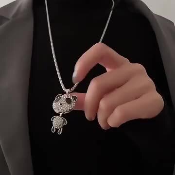 楽天市場】【ネコポス便対応】パンダ ネックレス panda ロング