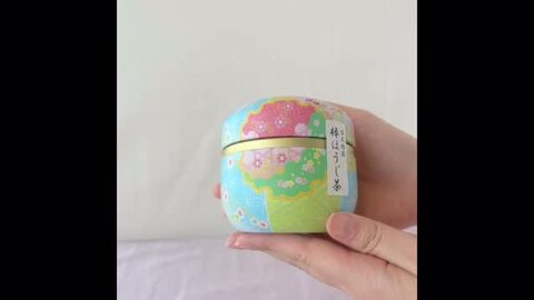 お茶入れ　ロータス　銅　七宝 七宝富士｜筒型｜缶－製品情報｜日東産業株式会社－お茶缶