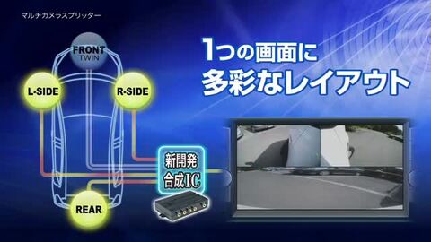 楽天市場】データシステム MCS296 4系統入力マルチカメラスプリッター