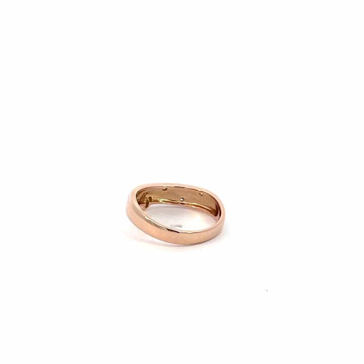 K18PG ダイヤモンド0.080CT フラワーモチーフリング | ヴイエー