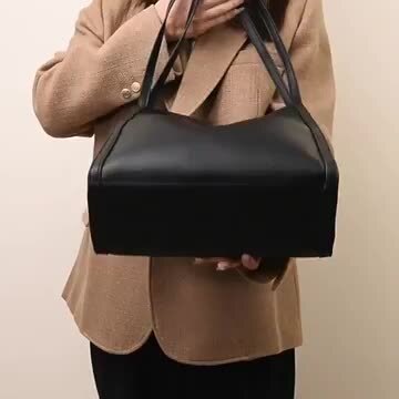 日历牛革真皮黑色バッグ ハンドル付き大型尺寸：27*26*13cm 楽天市場】【高品質牛革/シンプル/A4大容量/ソフトタッチ】本革