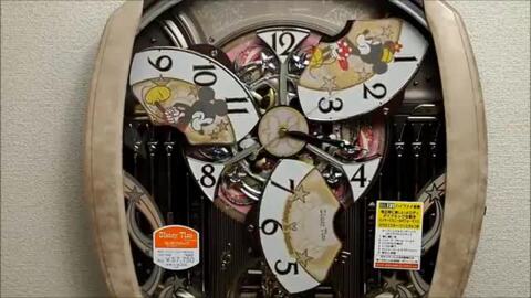 楽天市場】【動画あり】セイコー ディズニータイム からくり時計 ミッキーu0026フレンズ 電波掛け時計 メロディ スワロフスキークリスタル 薄ピンク  マーブル柄 FW563A 取り寄せ品 : 木馬家具