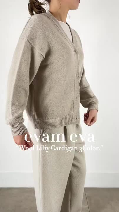 未使用タグ付 2024SS エヴァムエヴァ コイルヤーン カーディガン ゆったり 未使用タグ付 2024SS エヴァムエヴァ コイルヤーン カーディガン ゆったり