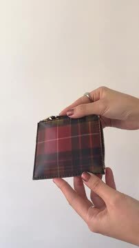 Wallet COMME des GARCONS 2つ折り財布（タータンチェックGreen