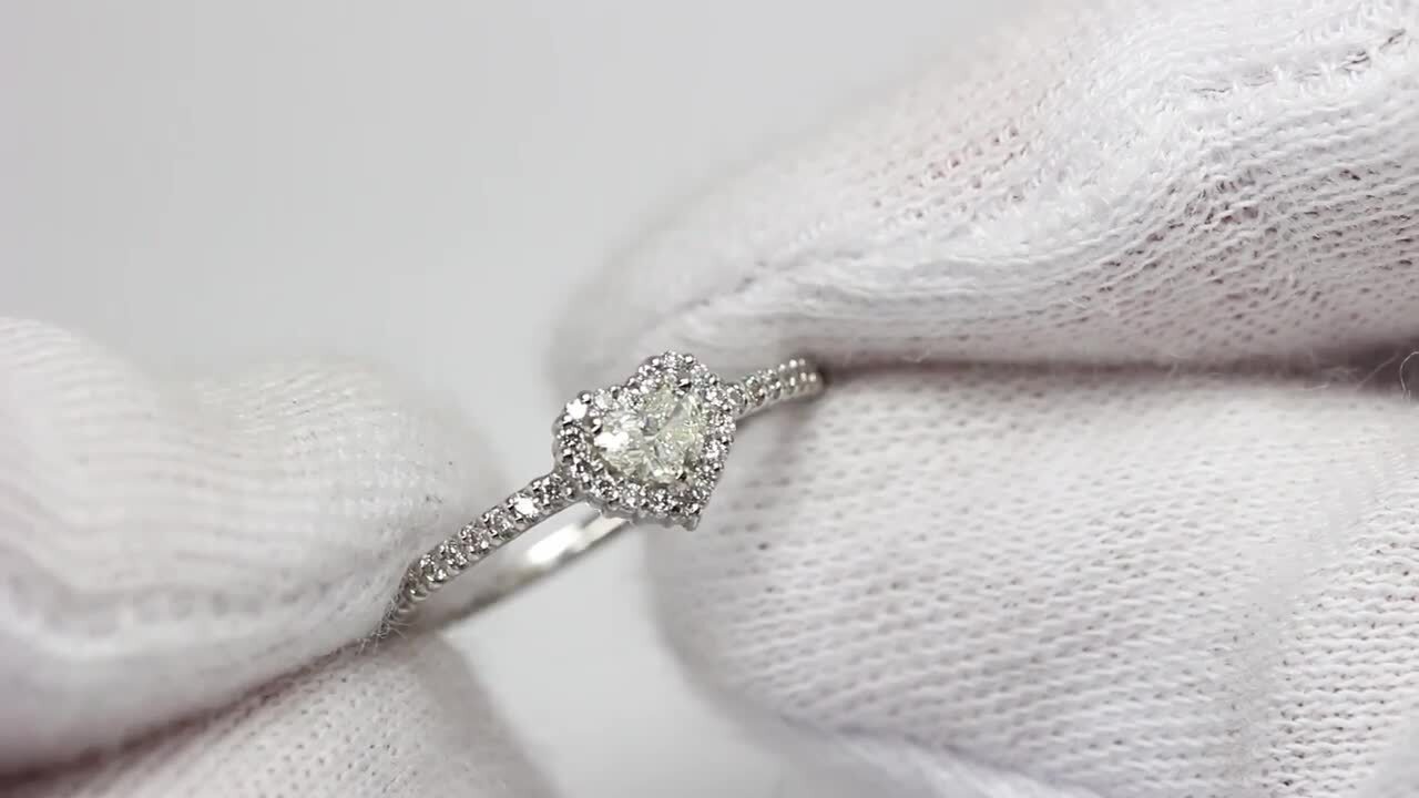 楽天市場】「 ハートシェイプ 」 天然 ダイヤモンド 0.175ct【K/VVS-1