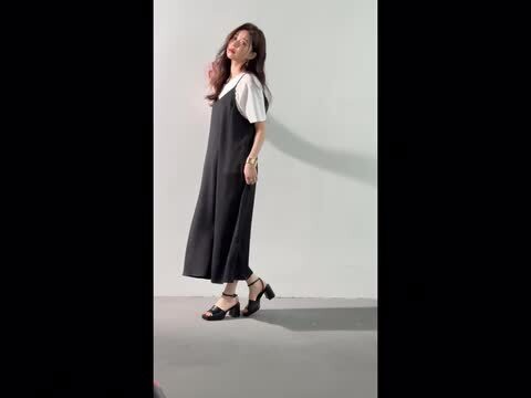 楽天市場】ワンピース レディース キャミワンピース Vネック