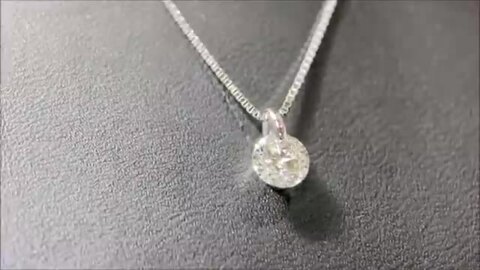 楽天市場】Pt900 ダイヤモンド ネックレス 0.5ct 一粒 プラチナ ダイヤ ...