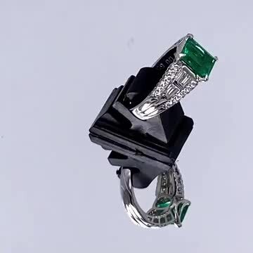 Pt900 エメラルドリング 12# 楽天市場】コロンビア産エメラルド ビビッドグリーン 1.37ct