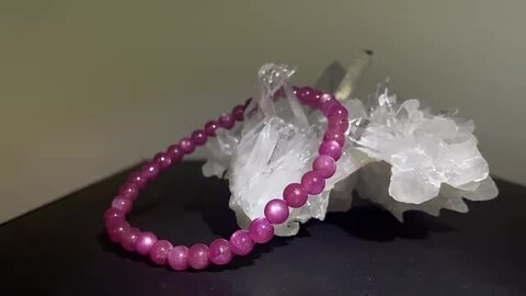 楽天市場】【 1点もの 】 ピンクサファイア ブレスレット 5mm