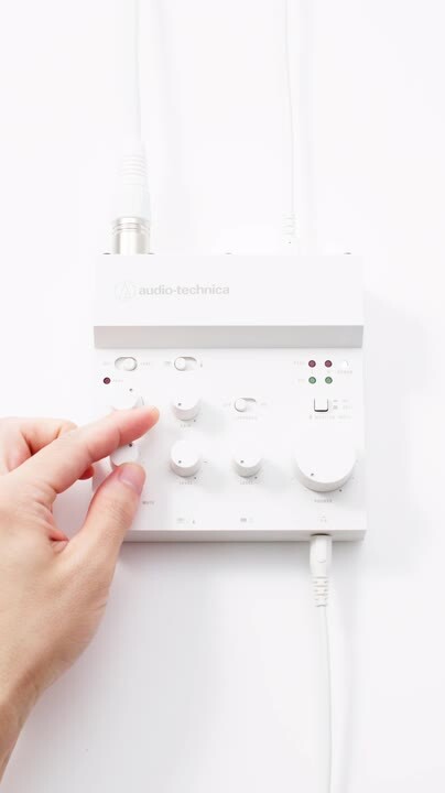 audio-technica AT-UMX3 ホワイトオーディオミキサー AT-UMX3 WH｜マイクロホン：マイクアクセサリー｜オーディオテクニカ