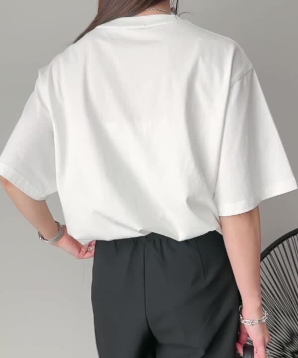 tシャツ シルケットロゴプリントドロスドT レディース シルケット刺繍Tシャツ 【Pierrot】【スピード配送】 | 【公式