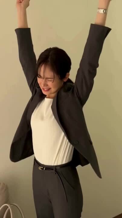 新品☆LL♪紺系♪洗えるストレッチパンツスーツ♪お仕事・通勤☆p651 アウトレット】洗える ストレッチスーツ 紺織柄無地 JOURNAL