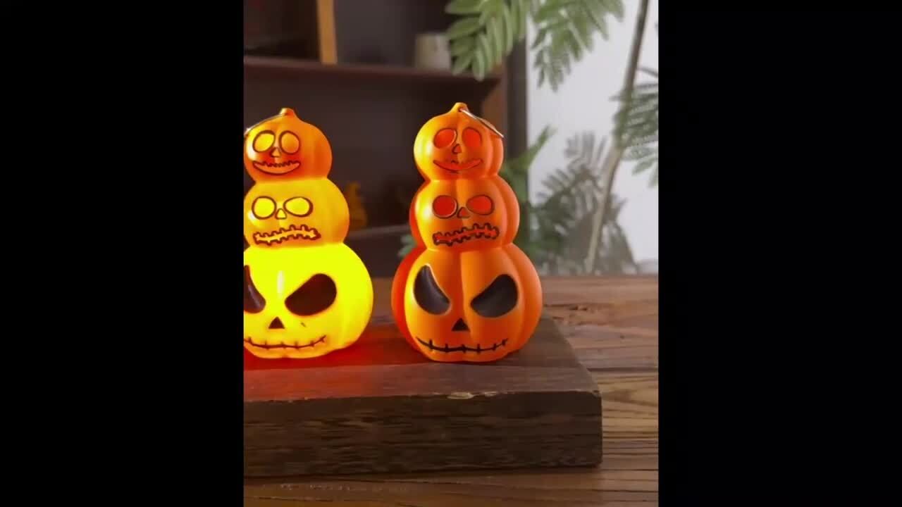 楽天市場】ハロウィン ライト かぼちゃ置物 高さ12.2cm 光る LED