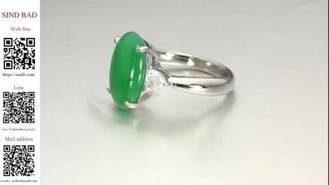 のの様　チャーム　翡翠リング 楽天市場】翡翠 指輪 プラチナ 5.284ct 中央宝石研究所鑑別書