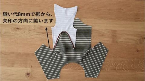 楽天市場 犬服型紙 小型犬用 犬服立体3dパターン ハイネック長袖カバーオール ドッグピース 楽天市場店