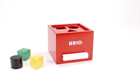 楽天市場】木のおもちゃ 型はめ 積み木 BRIO ポストボックス 形