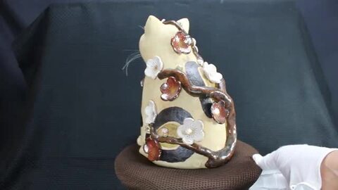 楽天市場】すみ田理恵 作梅の招き猫猫の焼き物たち皿や器や招き猫