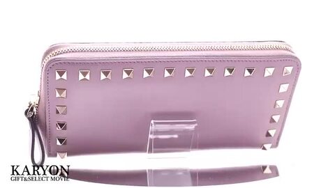VALENTINO ロックスタッズ チェーン付きウォレット　長財布 パープル 楽天市場】【ギフト品質】ヴァレンティノ valentino ロック