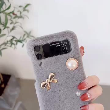楽天市場】ふわふわ暖かい毛皮ケース Galaxy Z Flip3 5g ケース