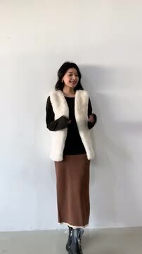 楽天市場】「裾革命 カラーライン」ニット ロング スカート