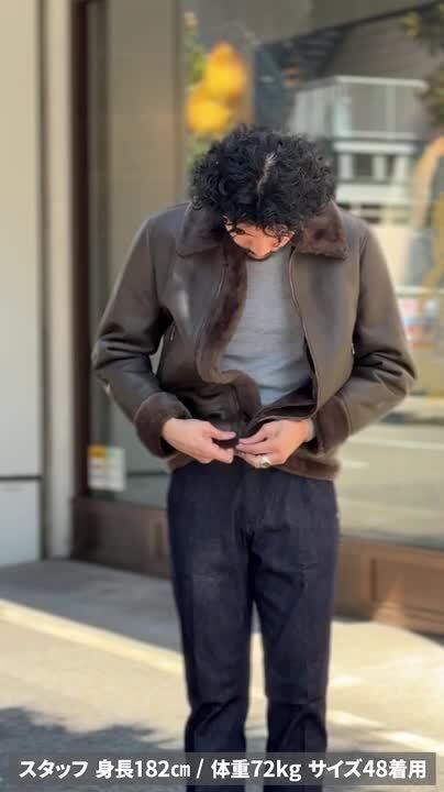 EMMETI【エンメティ】B-3型ムートンブルゾン ORWELL SP MOUTON NERO3