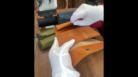 三つ折り財布　ミドルウォレット　ホーウィン社製　馬革　新品未使用　レザークラフト 即日発送】 三つ折りミドルウォレット ProfLine 栃木レザー