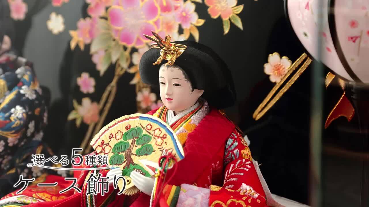 雛人形 ケース飾り ひな人形 コンパクト おしゃれ お雛様 麗羽
