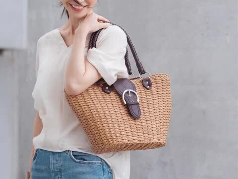 新品未使用☆かごバッグ☆涼しげリゾート普段使いに☆カゴ ☆かごバッグでお出かけしたい☆【Hermes】ボトルバスケット