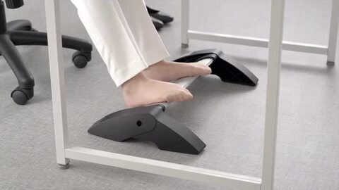 フットレスト Amazon | サンワダイレクト フットレスト デスク下 竹踏み風
