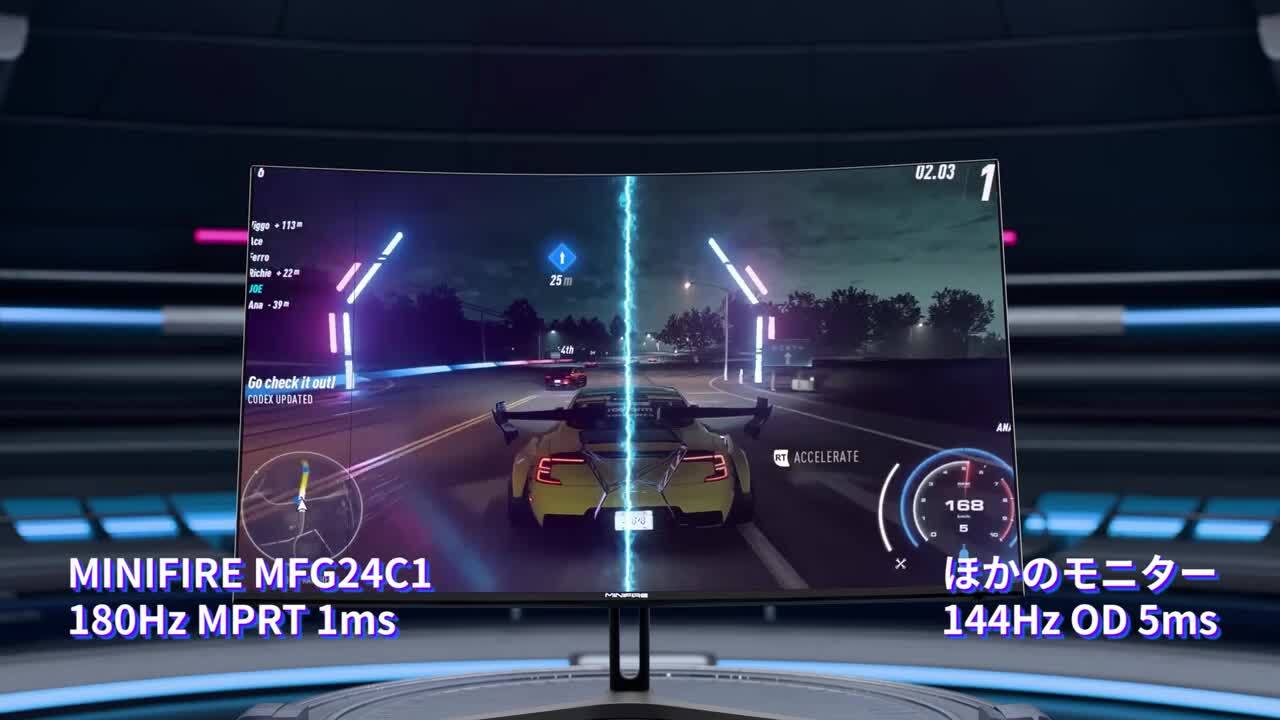 ま*ん様 Minifire曲面モニター24インチ100Hz 応答速度1ms型番M Amazon.co.jp: Minifire 24インチ モニター PC ディスプレイ