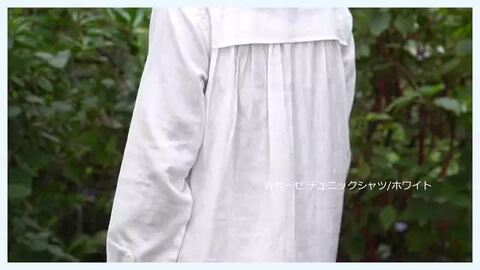 楽天市場】モンクワ monkuwa Wガーゼ チュニック シャツ