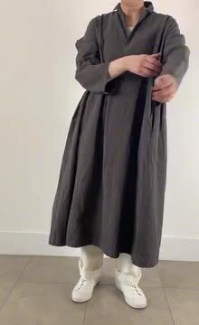 最終お値下げ　ヴェリテクール　シャツワンピース NavyBlack 新品 楽天市場】Veritecoeur(ヴェリテクール)シュリンクワンピース