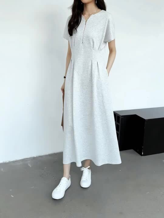 前後2way ワンピース 6色 ウエストマーク 半袖 シンプル cr9848 楽天市場】シャツワンピース 半袖 ロングワンピース ウエスト