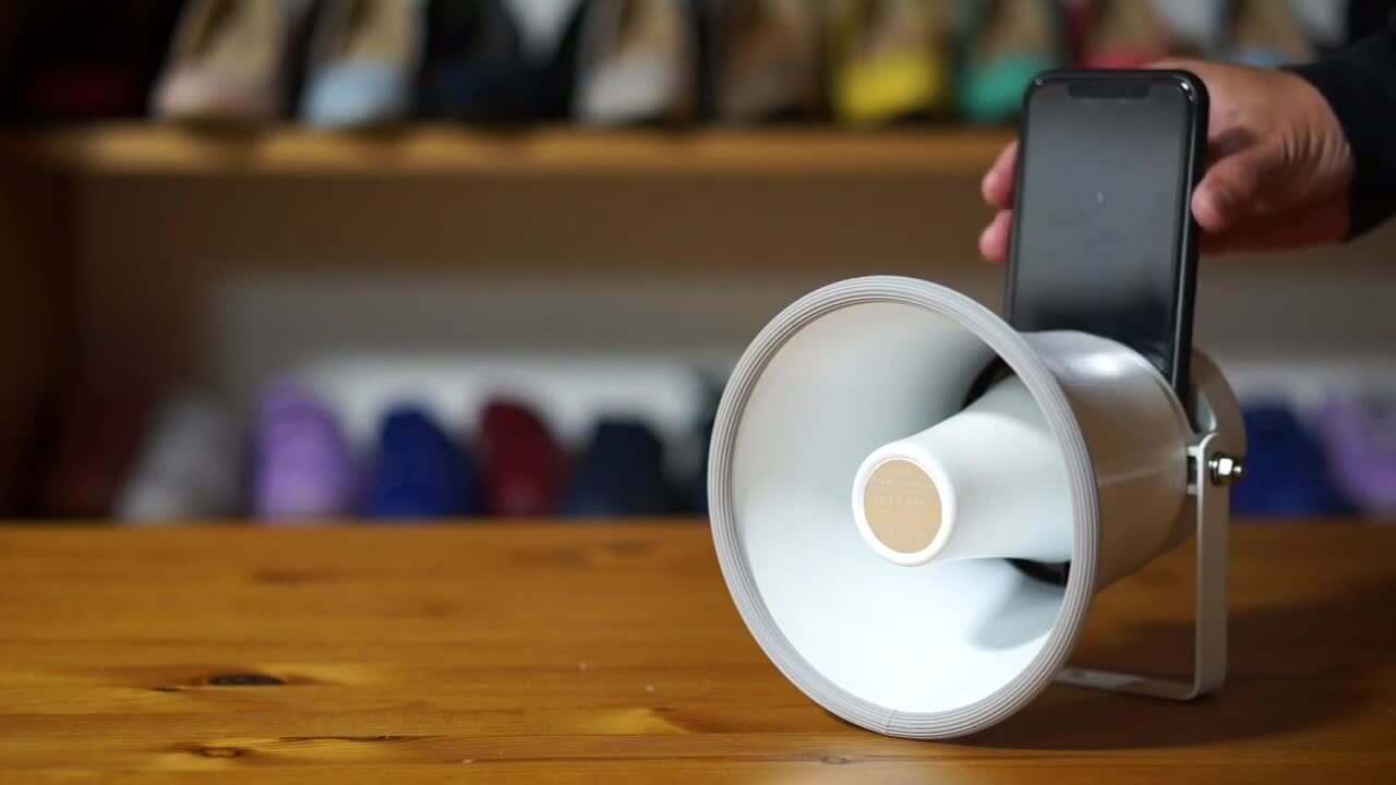 スマホスピーカー Amazon.co.jp: ウッドスピーカー 木製 電源不要 スマホ