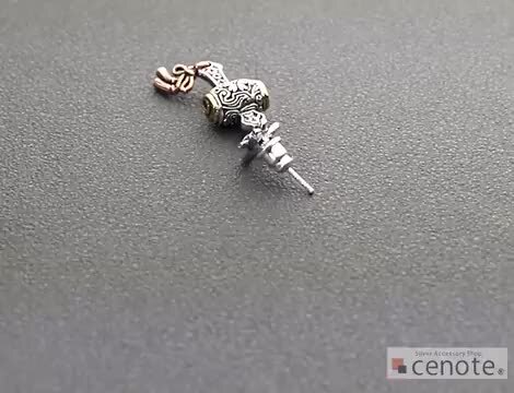 楽天市場】【cenote】シルバー925 ピアス メンズ【z-e0635】打ち