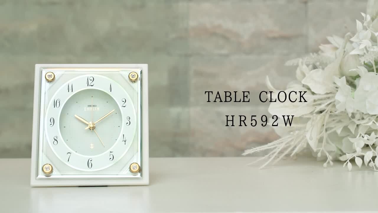 SEIKO 時計 エンブレム EMBLEM HR592W 目覚まし時計 セイコー 楽天市場】セイコー 置き時計 セイコークロック 置時計 SEIKO