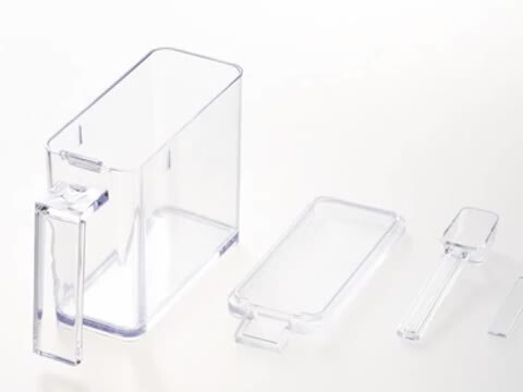 調味料ケース 透明・ホワイト・ベージュ*6 IRIS OHYAMA 収納ボックス 4個 セット ふた付き プラスチック