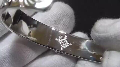 美品▽FIRST ARROWS ファーストアローズ 青白 太陽×唐草模様 バングル  