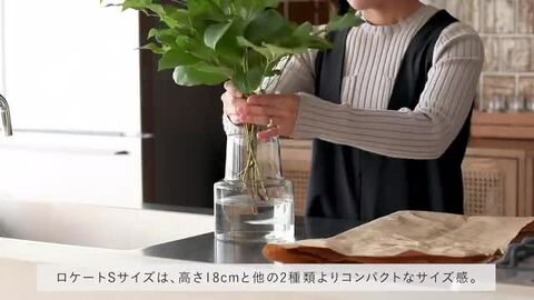 楽天市場】フラワーベース リューズガラス ネック 花瓶 クリア ガラス