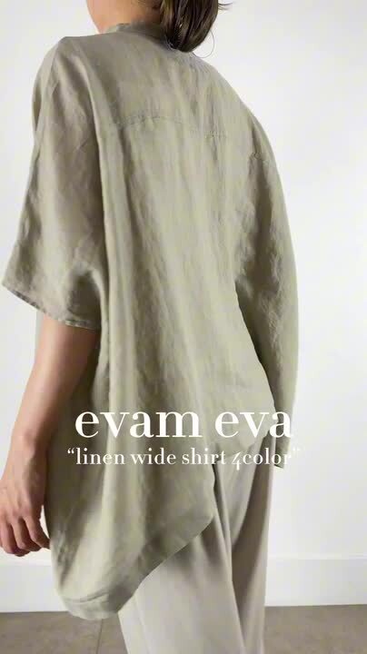 楽天市場】【動画あり】evam eva(エヴァムエヴァ)linen wide